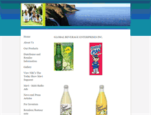 Tablet Screenshot of globalbeverageenterprises.com